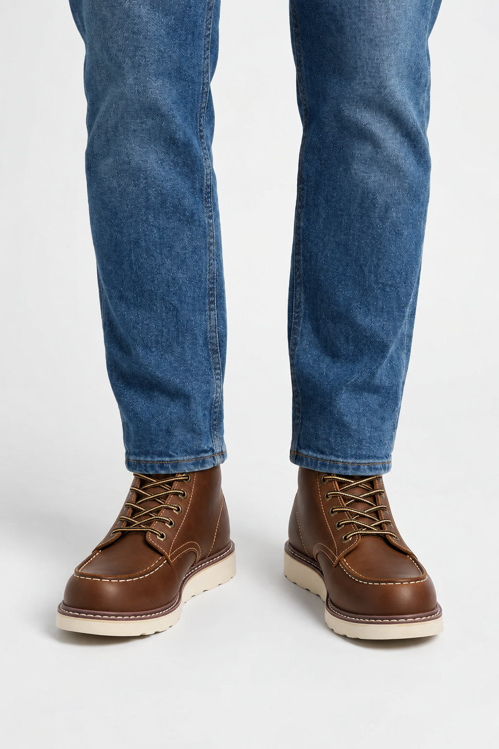 Stivaletti Stringati Suola in Crepe Uomo
