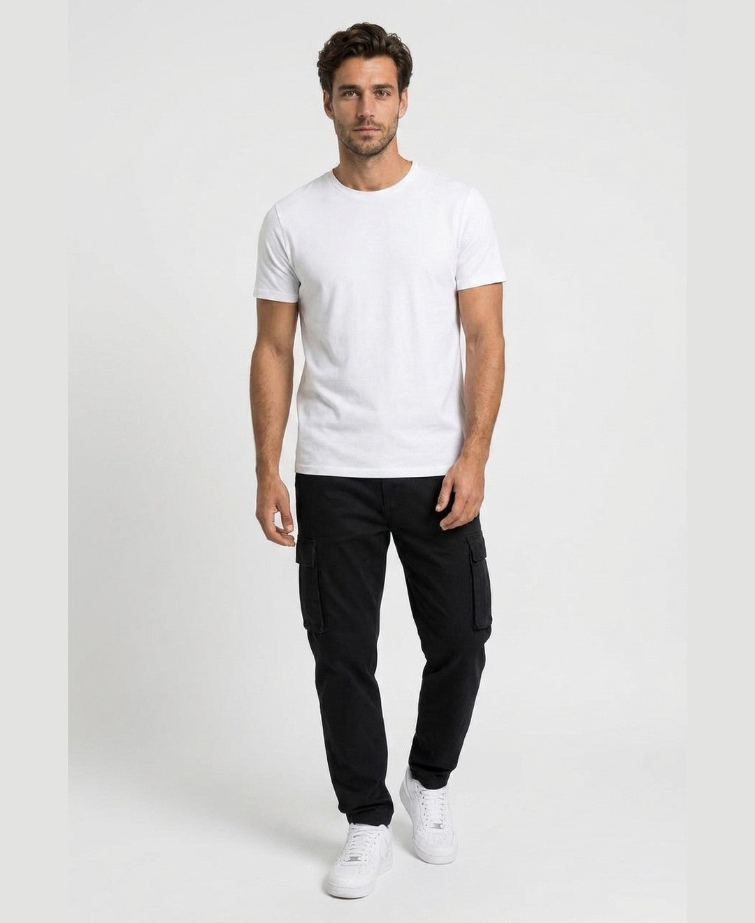 Pantaloni Cargo in Cotone Uomo