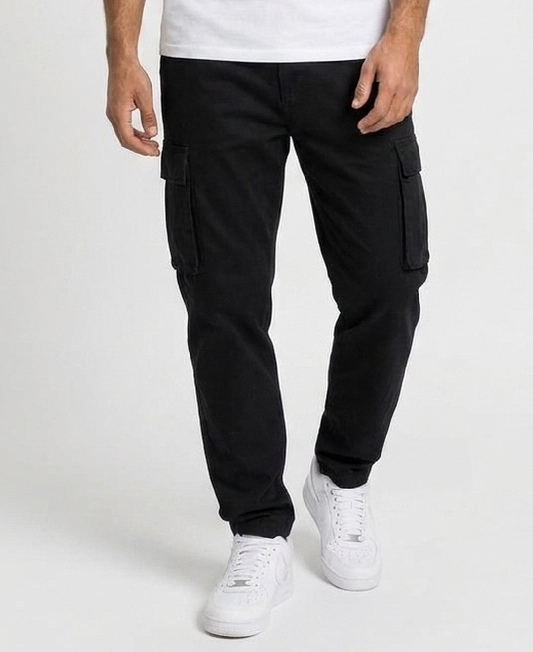 Pantaloni Cargo in Cotone Uomo
