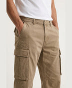 Pantaloni Cargo in Cotone Uomo
