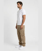 Pantaloni Cargo in Cotone Uomo
