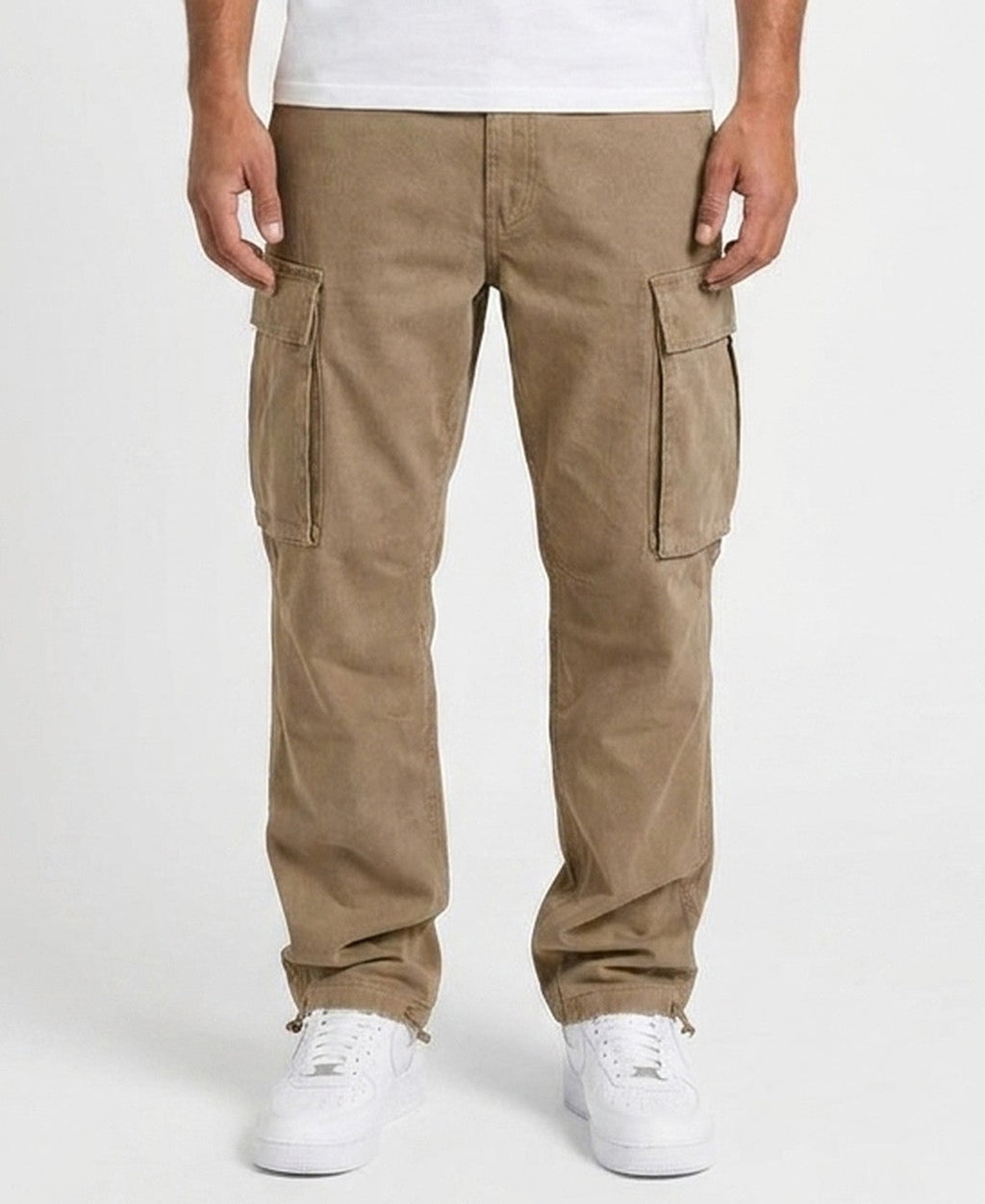 Pantaloni Cargo in Cotone Uomo