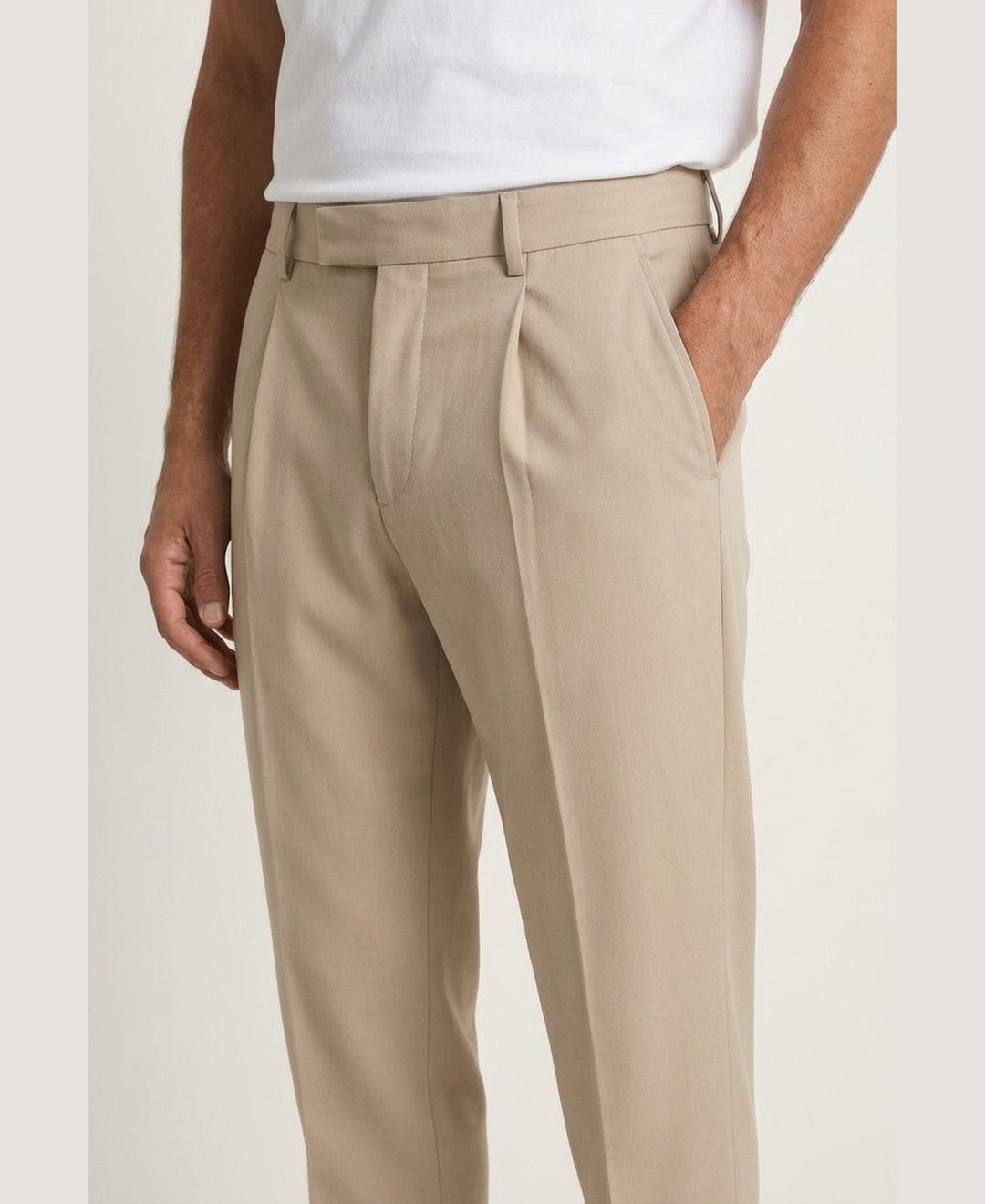 Pantaloni con Pinces Affusolati Uomo