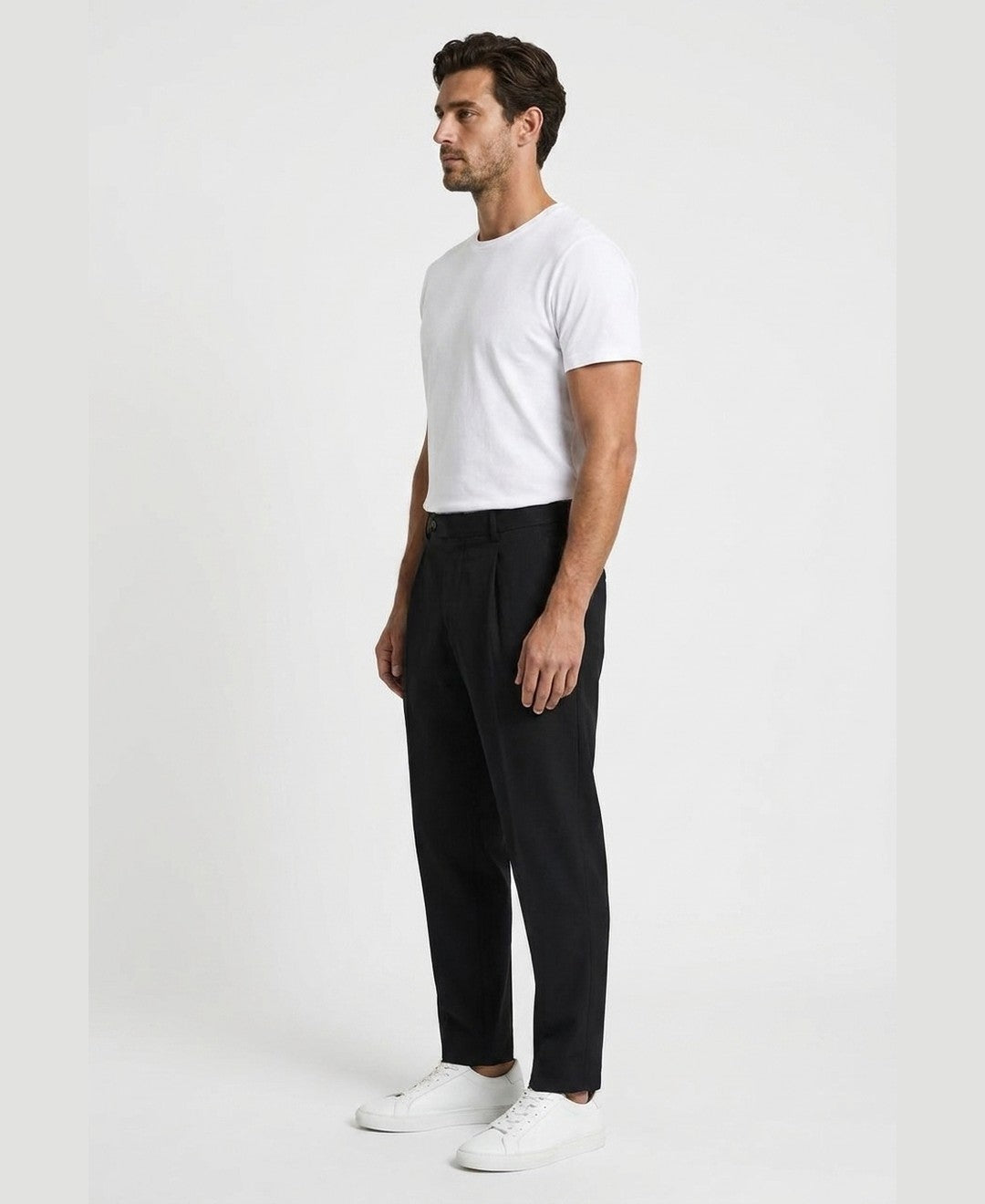 Pantaloni con Pinces Affusolati Uomo