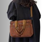 Borsa Tracolla Velluto Coste Donna