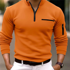Maglione Mezza Zip Collo Alto Uomo