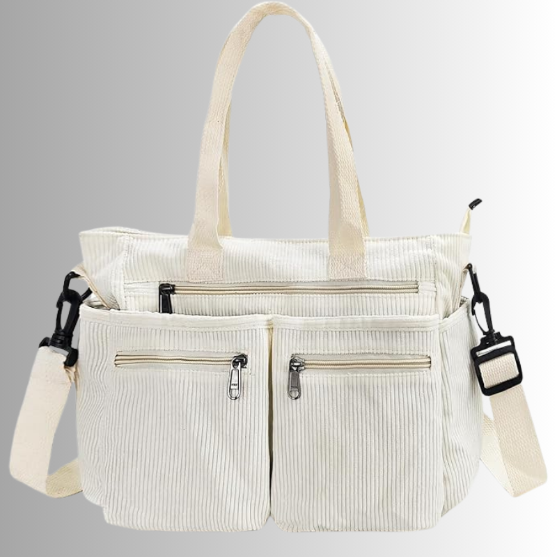 Borsa Tracolla Velluto Coste Donna