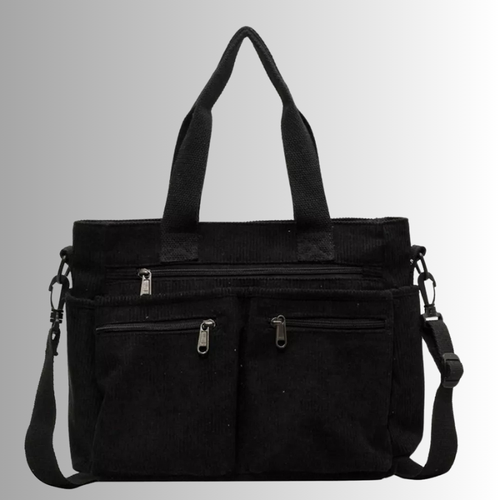 Borsa Tracolla Velluto Coste Donna
