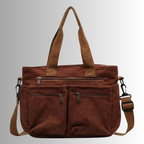 Borsa Tracolla Velluto Coste Donna