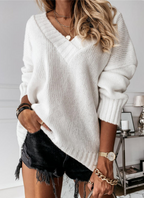 Maglione Scollo a V Ampio Donna