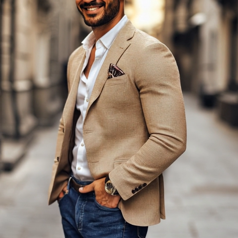 Giacca Classica Due Bottoni Uomo