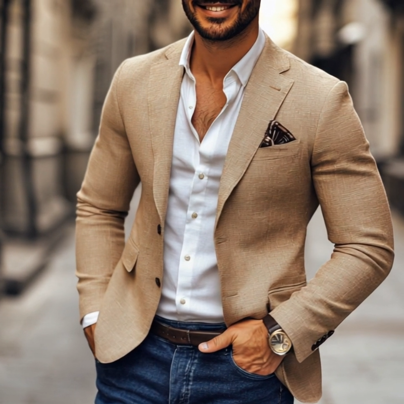 Giacca Classica Due Bottoni Uomo