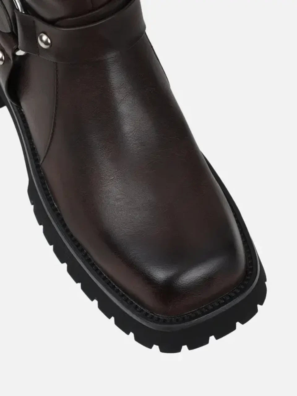 Stivali Biker al Ginocchio Platform Donna