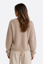 Cardigan Scollo a V Oversize Donna