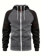 Felpa con Zip e Cappuccio Uomo
