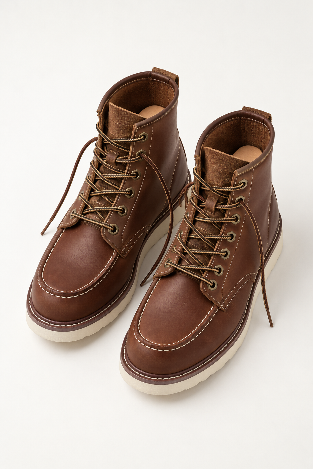 Stivaletti Stringati Suola in Crepe Uomo