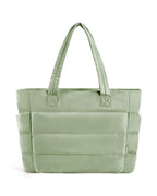Borsa Tote Trapuntata con Zip Donna