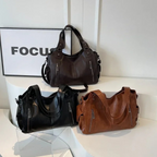 Borsa Tracolla Ecopelle con Zip Donna