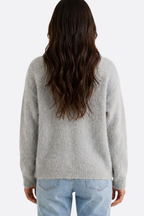 Cardigan Scollo a V Oversize Donna