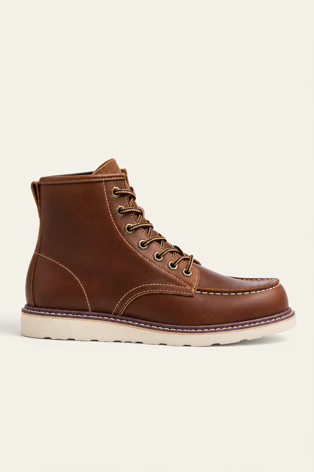 Stivaletti Stringati Suola in Crepe Uomo