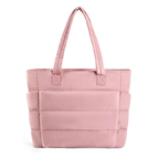 Borsa Tote Trapuntata con Zip Donna