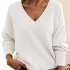 Maglione Scollo a V Morbido Donna