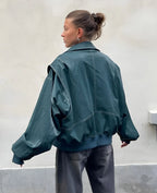 Giacca Ecopelle Oversize Donna