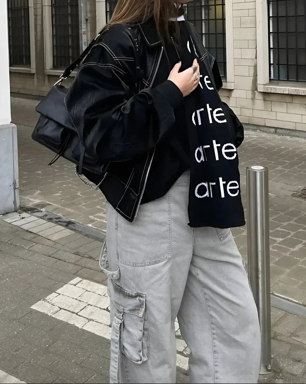 Giacca Ecopelle Oversize Donna