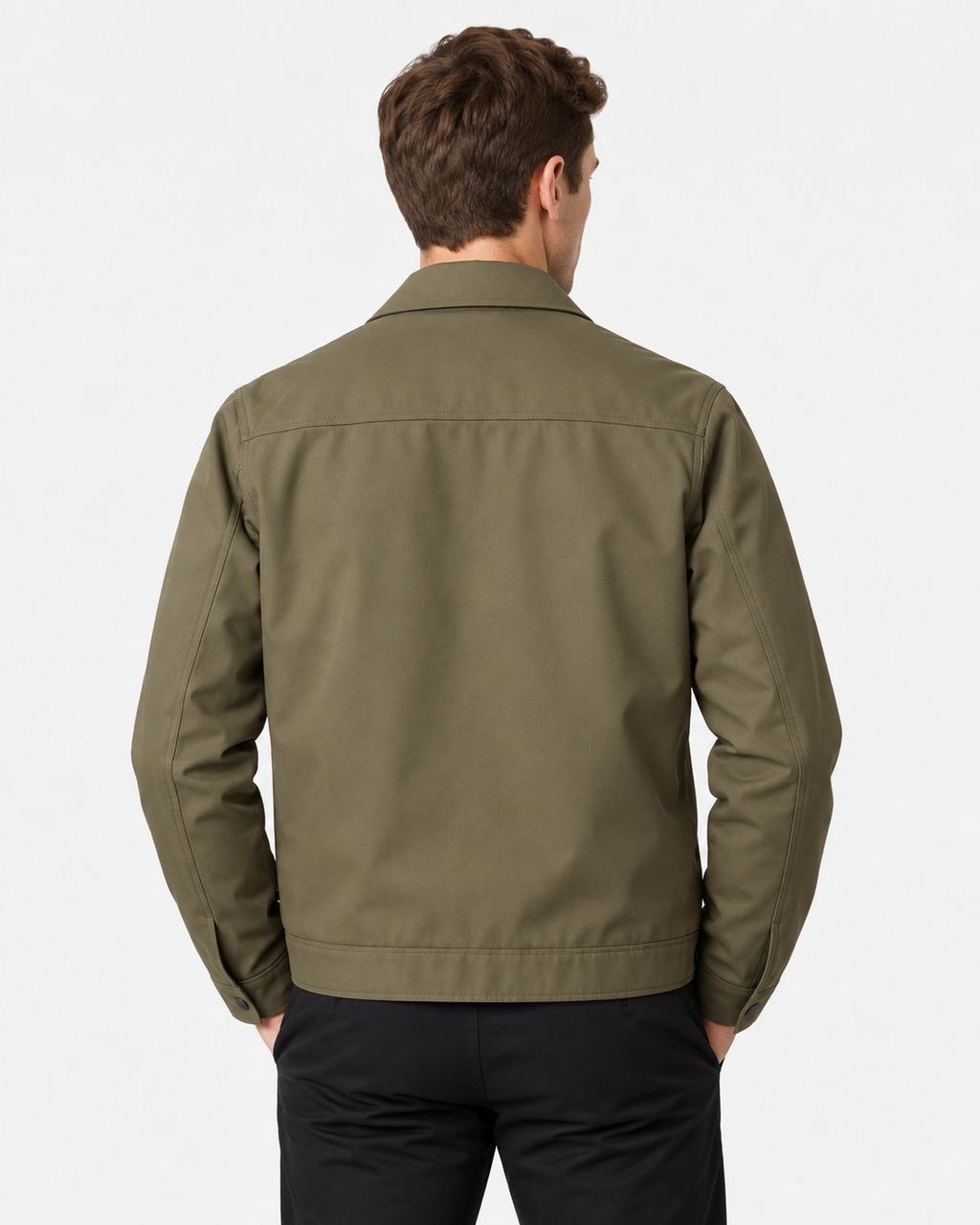 Giubbotto Harrington con Zip Foderato Uomo