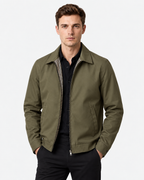 Giubbotto Harrington con Zip Foderato Uomo