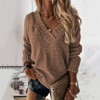 Maglione Scollo a V Ampio Donna