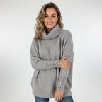 Maglione Dolcevita a Coste Donna