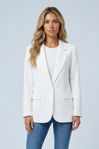 Blazer Lungo Dritto Un Bottone Donna