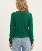 Cardigan Girocollo con Bottoni Donna