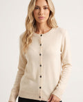Cardigan Girocollo con Bottoni Donna