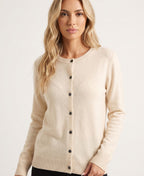 Cardigan Girocollo con Bottoni Donna