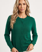 Cardigan Girocollo con Bottoni Donna