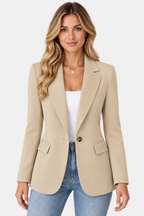 Blazer Collo Sciallato Un Bottone Donna
