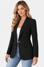Blazer Collo Sciallato Un Bottone Donna