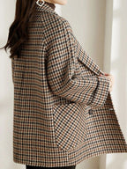 Blazer Oversize a Quadri Donna