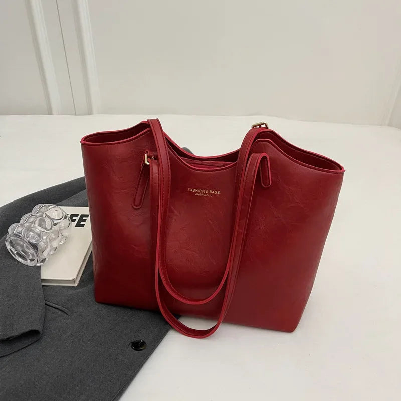 Borsa Tote Ecopelle Vintage Donna
