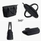 Borsa Tote Trapuntata con Zip Donna