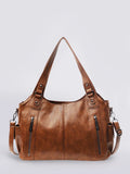 Borsa Tracolla Ecopelle con Zip Donna