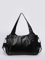 Borsa Tracolla Ecopelle con Zip Donna