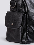 Borsa Tracolla Ecopelle con Zip Donna