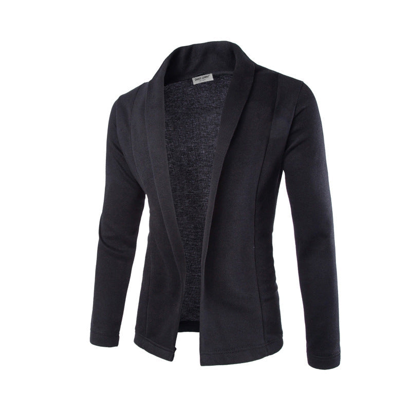 Blazer Casual Tessuto Traspirante Uomo Nero