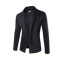 Blazer Casual Tessuto Traspirante Uomo Nero