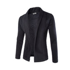 Blazer Casual Tessuto Traspirante Uomo Nero