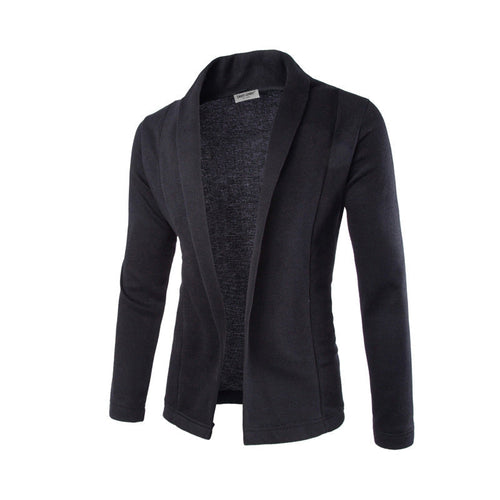 Blazer Casual Tessuto Traspirante Uomo Nero