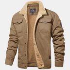 Bomber Classico Stile Vintage Uomo Kaki
